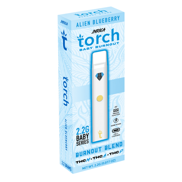 Torch Baby Burnout 2.2ML THC-M + THC-A + THC-P Disposable Vape - Alien Blueberry