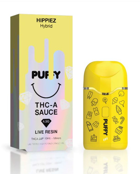 PUFFY THCA Sauce Live Resin Disposable 4.5 Gram -
 Hippiez