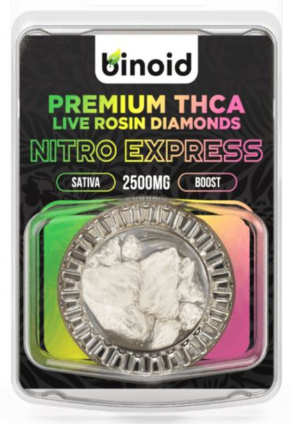 Binoid THCA Live Rosin Diamond Wax Dabs Nitro Express