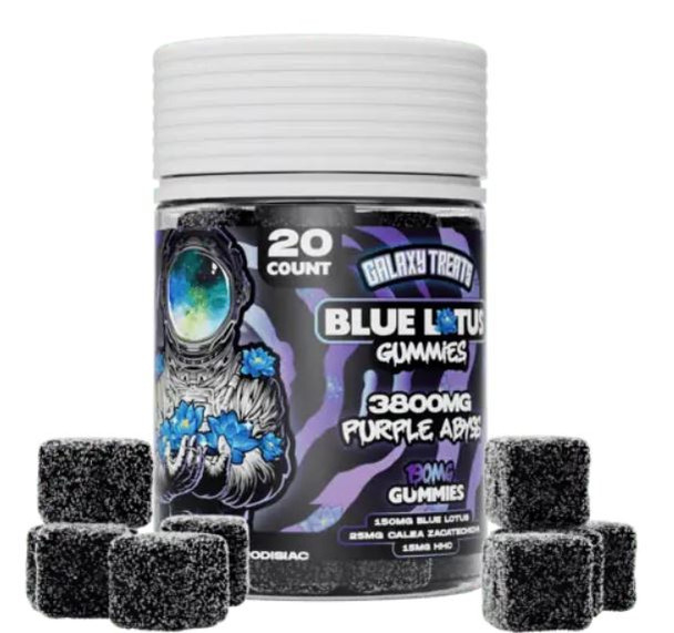 Galaxy Treats Purple Abyss Blue Lotus + HHC Gummies 3800mg