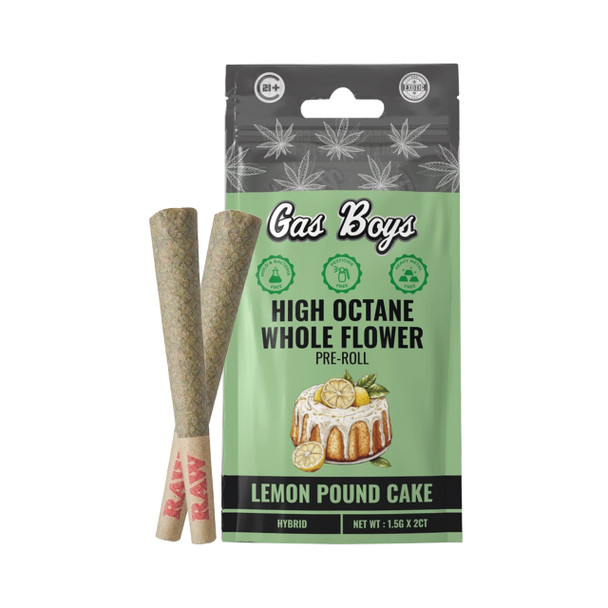 Gas Boys Lemon Pound Cake THCA Pre-Rolls