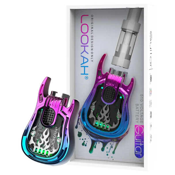 Lookah Guitar 510 Thread Vape Battery Rainbow