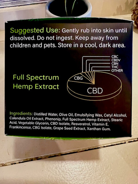 Kurativ Full Spectrum CBG Cream 3300mg Box