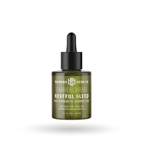 Modern Herb Co Live Resin CBD Tincture 1500mg Indica - Restful Sleep