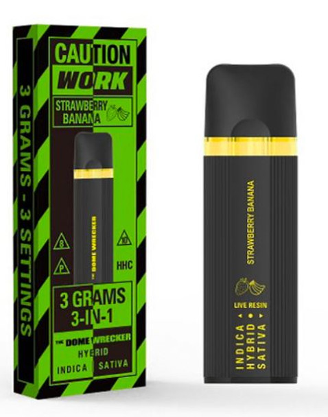 Work The Dome Wrecker 3 in 1 Disposable D8 + D10 + THC-P + HHC - 3 Grams