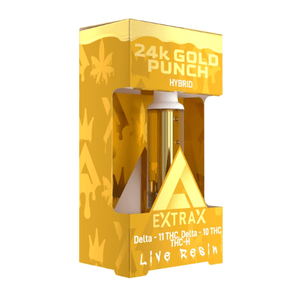 Extrax Delta 11 THC 2 Grams Vape Cartridges 24K Gold Punch