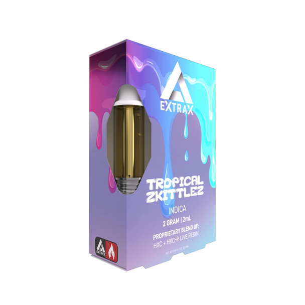 Delta Extrax 2G Live Resin HXC + HXC-P Cartridge Tropical Zkittlez