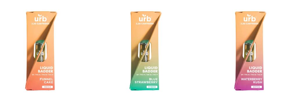 URB Liquid Badder 2.2G vape cartridges