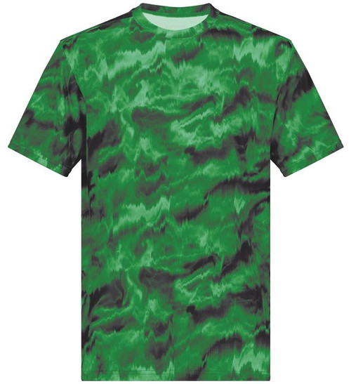 DARK GREEN SHOCKWAVE PRINT-1