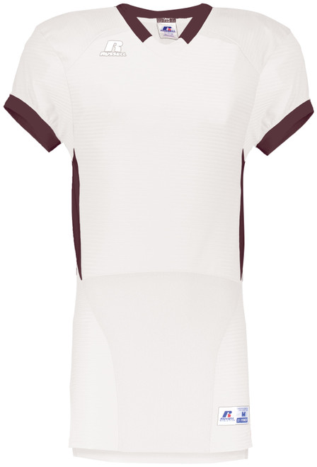 WHITE/MAROON-1