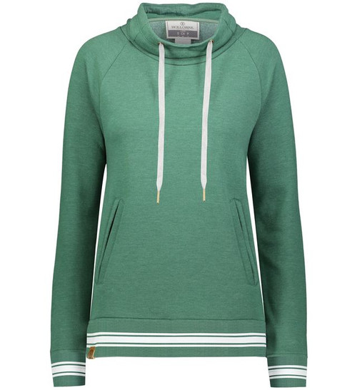 DARK GREEN HEATHER/WHITE-1