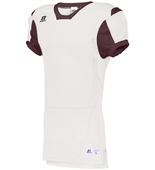 WHITE/MAROON-1