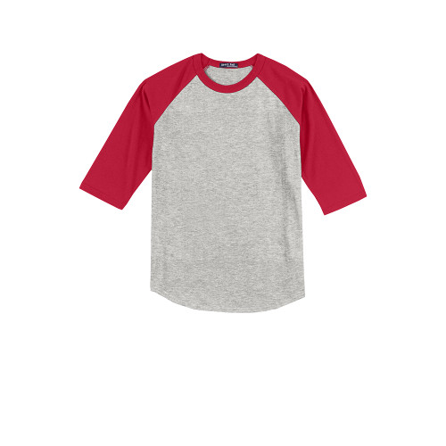 Heather Grey/Red-1