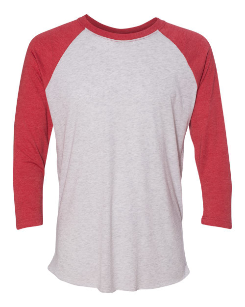 VINTAGE RED SLEEVES/ HEATHER WHITE BODY-1