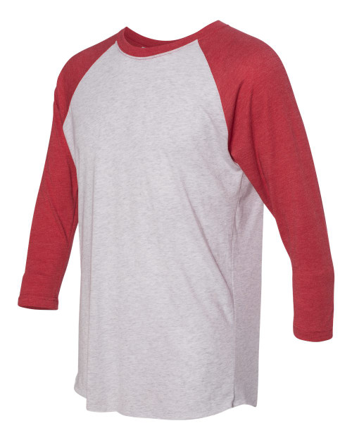 VINTAGE RED SLEEVES/ HEATHER WHITE BODY-3