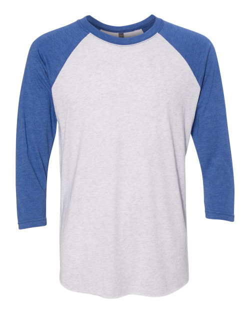 VINTAGE ROYAL SLEEVES/ HEATHER WHITE BODY-1