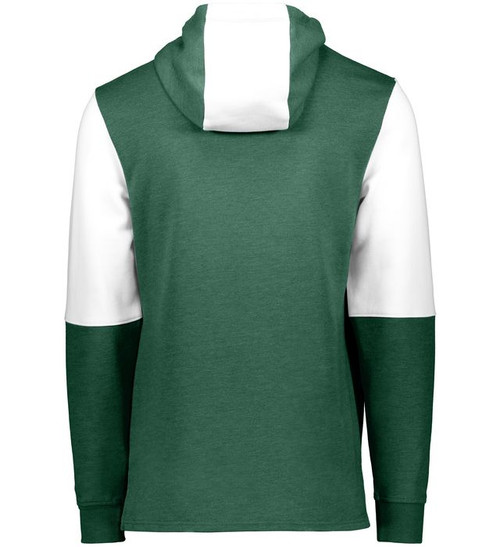 DARK GREEN HEATHER/WHITE-2