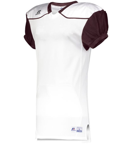 WHITE/MAROON-1