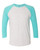 TAHITI BLUE SLEEVES/ HEATHER WHITE BODY-1