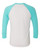 TAHITI BLUE SLEEVES/ HEATHER WHITE BODY-2