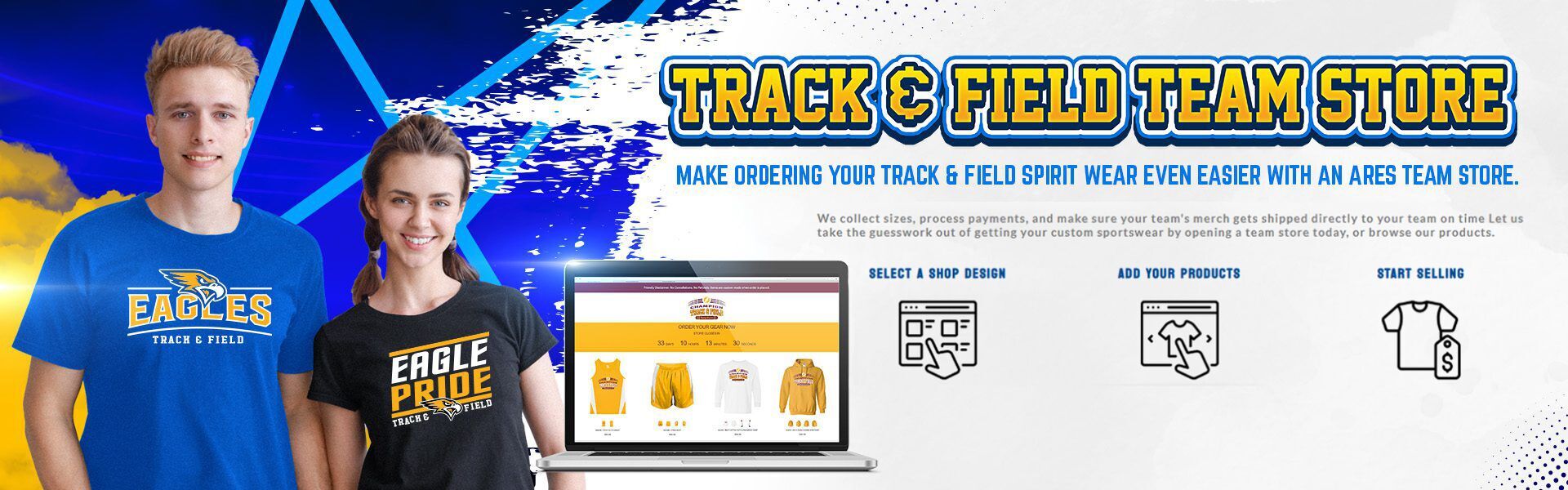 Track and Field Banner