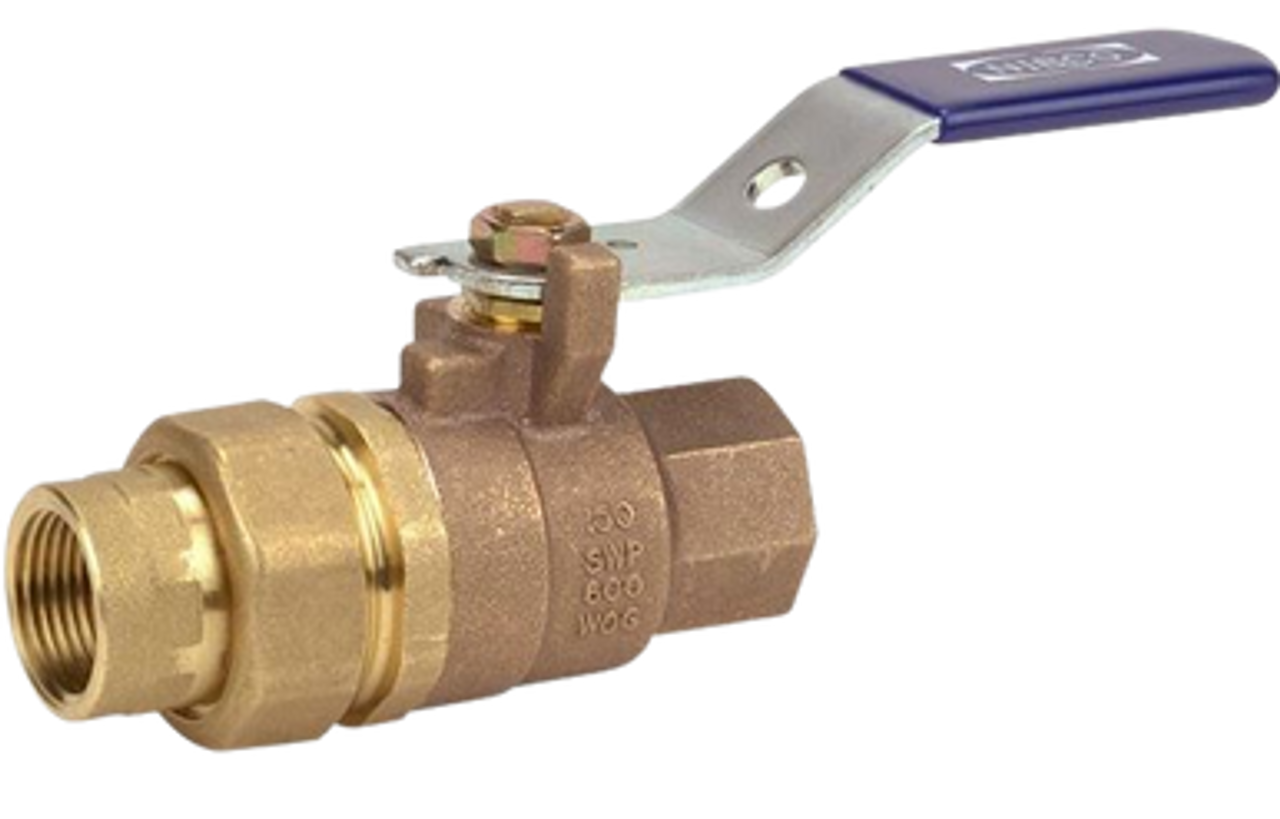 Nibco bronze ball valve, single union 1" LYNX by Spire Parts Store