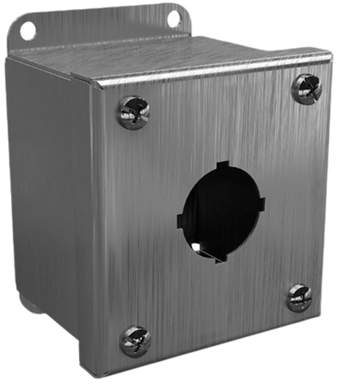 Push button enclosure