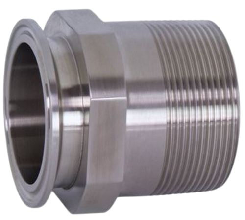 304 stainless steel adapter 3" Clamp x 3" Male NPT
