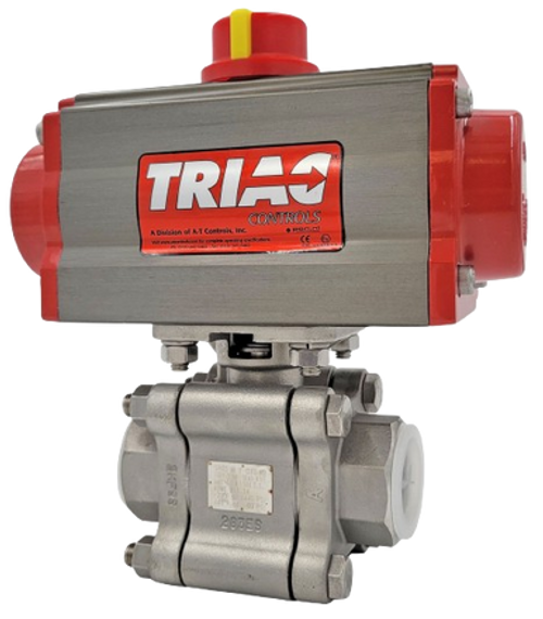 A T Controls 3 pc ball valve 1"