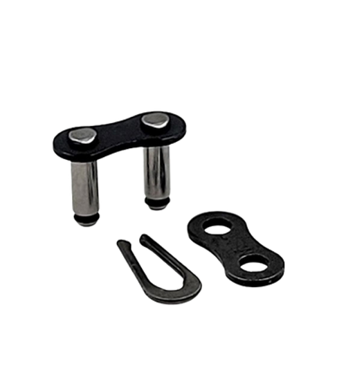 Spring clip connecting link for roller chain