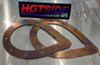 Teardrop Exhaust Tip Trim Plate - Titanium with rivet holes