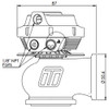Gen V WG40 Wastegate Outlet Dimensions