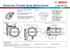Bosch Motorsport 82mm DBW Electronic Throttle Body