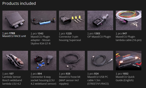 Nissan Skyline R34 GT-R MaxxECU Race Plugin (what's included)