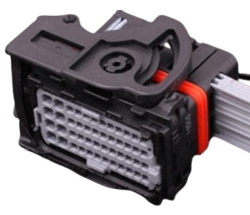 MaxxECU Connector 48pin Molex (STREET, SPORT, RACE & PRO C1) closeup MaxxECU Connector 48pin Molex (STREET, SPORT, RACE & PRO C1) closeup
