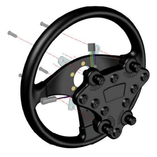Racepad CAN Bus Steering Wheel Button Panel - Mounting