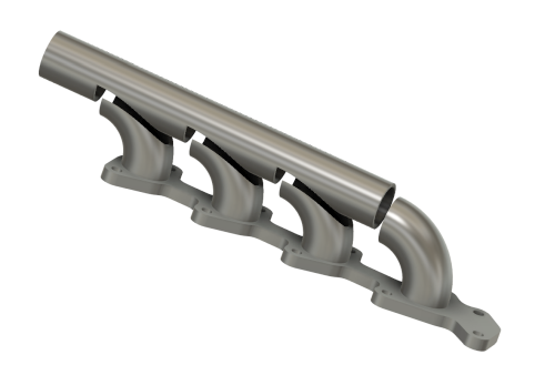 1VD Landcruiser V8 Turbo Exhaust Manifold Log Kit