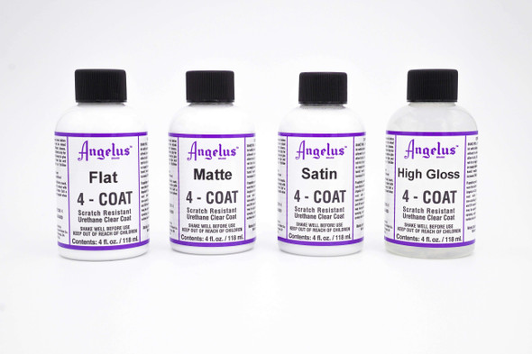Angelus 4-Coat Scratch Resistant Urethane Clear Coat Finishers (4 oz) Additives 12.45