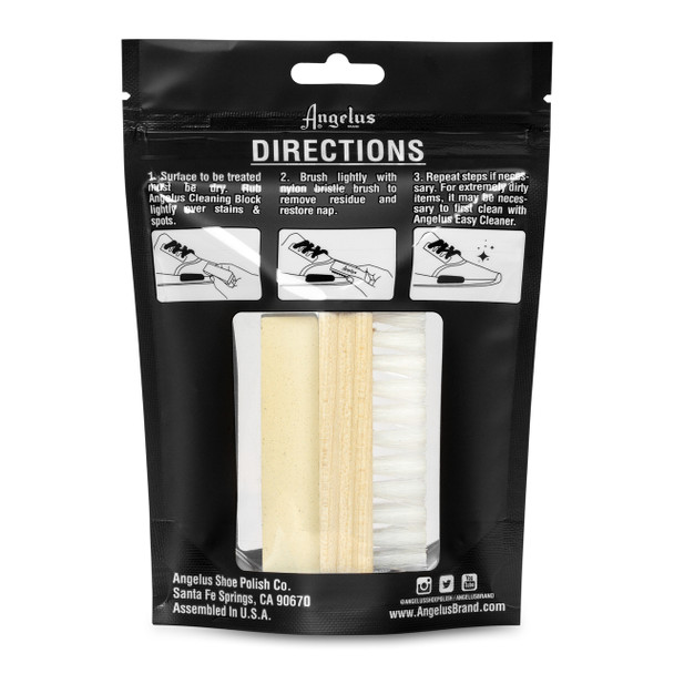 Angelus Suede & Nubuck Cleaning Kit | Brush and Eraser Bar