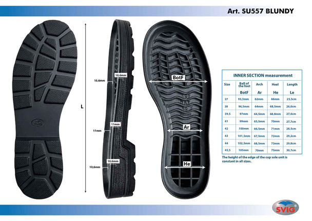 SVIG Blundy Full Cup Sole (1 Pair)