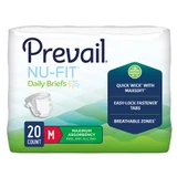 Prevail Nu-Fit Medium Adult Brief - Maximum Absorbency NU012