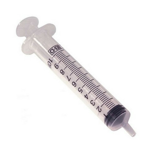 BD syringe slip tip with translucent barrel and ergonomic plunger 303134