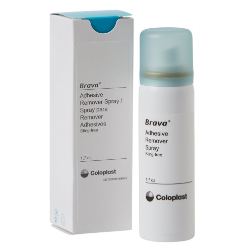 Coloplast Brava Adhesive Remover 120105 box and spray can