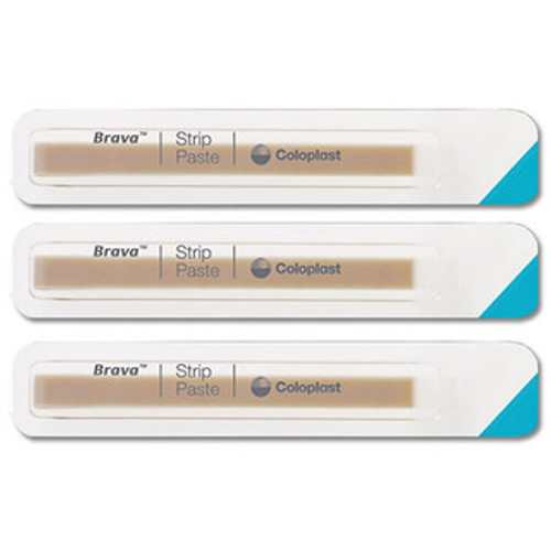 Coloplast Brava Ostomy Strip Paste 26555 2 OZ 10 CT product in packaging