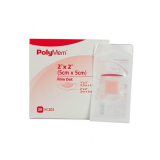 Ferris Polymem Film Dot Dressing 203 2x2 IN product in packaging and box display