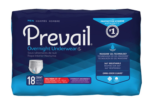 Prevail for Men Overnight Protection Underwear