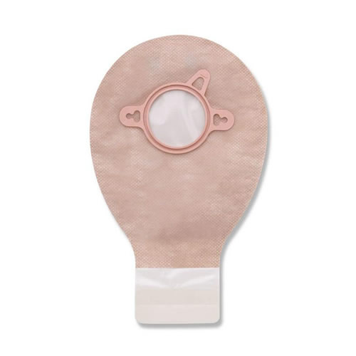 Hollister New Image Drainable Mini Pouch 2-Piece Beige – small ostomy bag front view