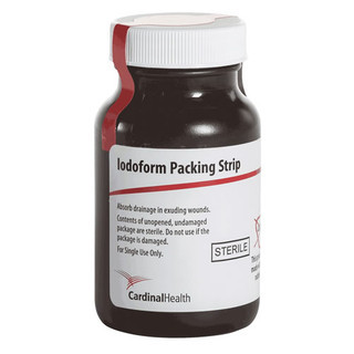 Iodoform Packing Strips - Sterile 55CPG15I 1x5 YDS main product packaging bottle display