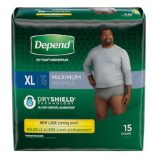 depend fit flex underwear for men