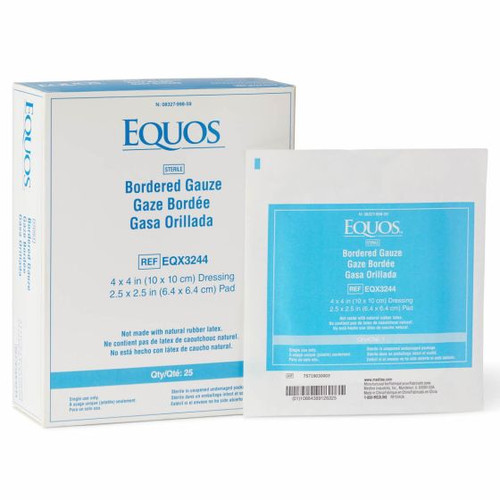 Medline Equos Sterile Bordered Gauze 25 count